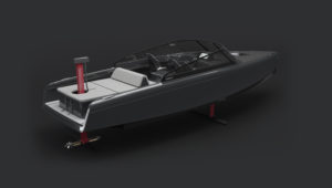 Candela C-8 in gray studio setting