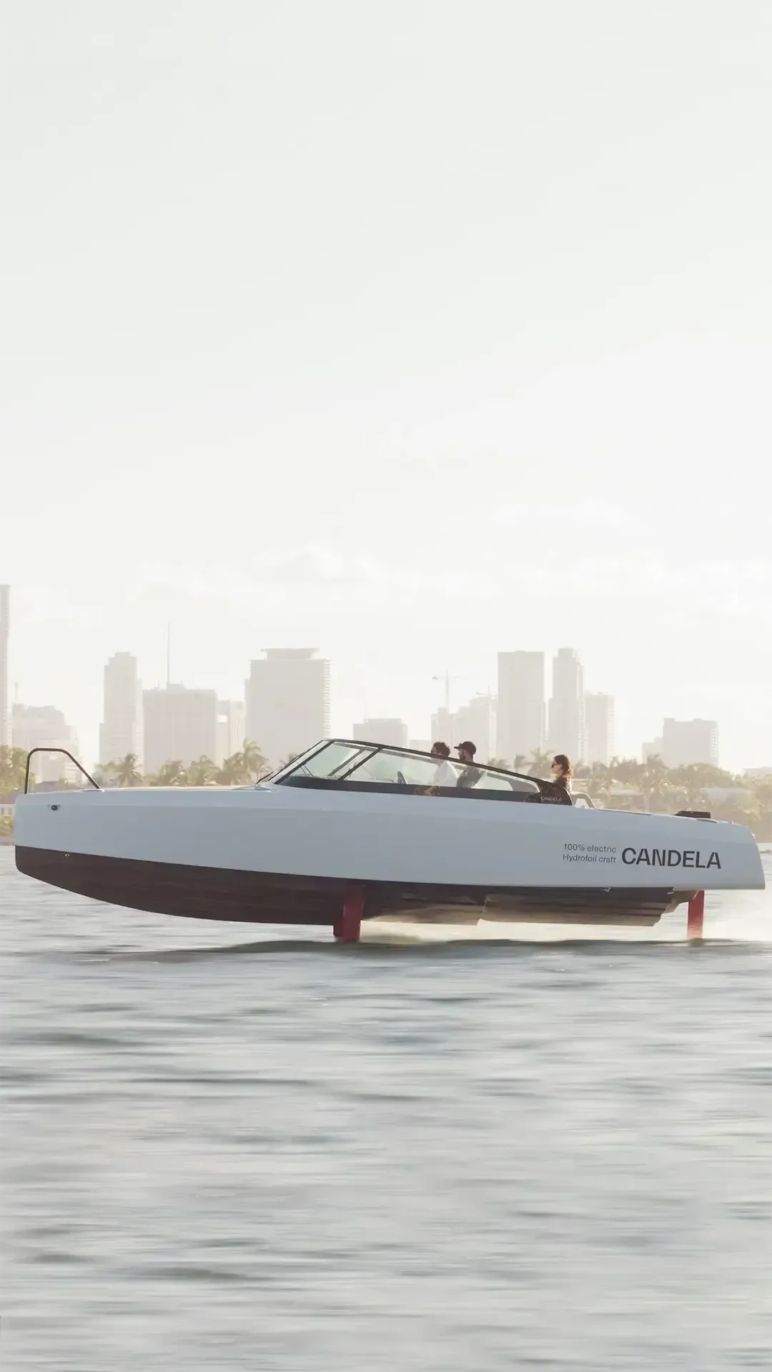Candela C 8 Hydrofoiling Electric Boat Mobile