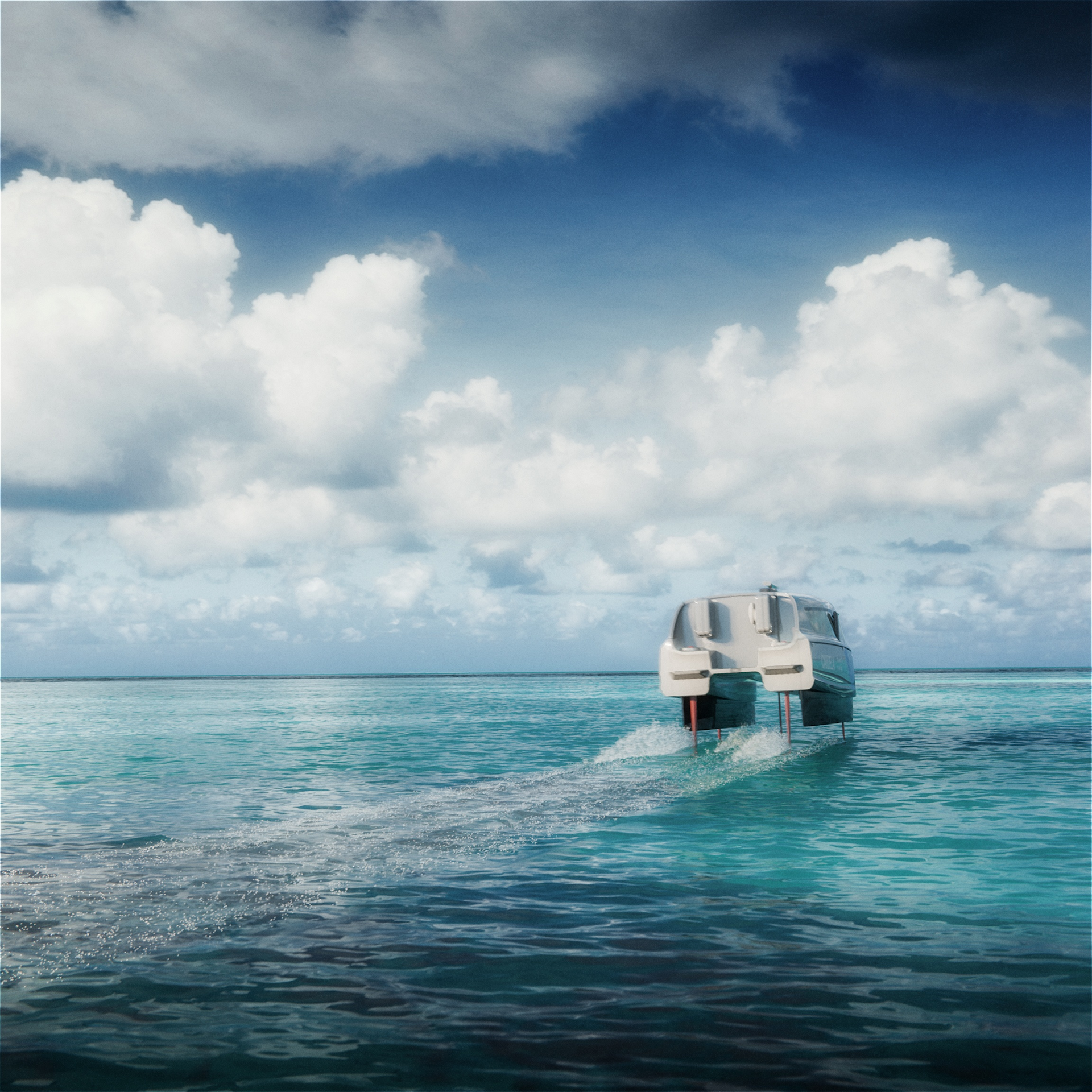 Candela P-12 Voyager in Tropical Environment Low Wake